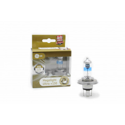General Electric H4 12V-60/55W (P43t) Megalight Ultra +130% (GE) 50440XNU  к-т
