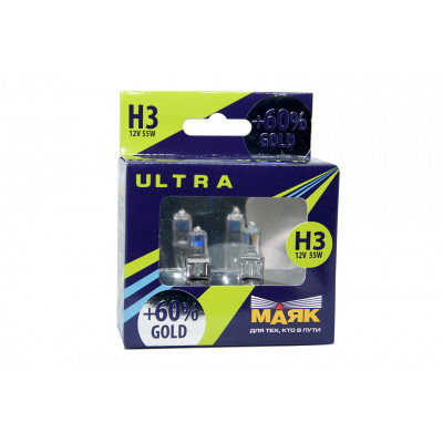 079 Маяк 12v H3 55w +60% 82320 Golden