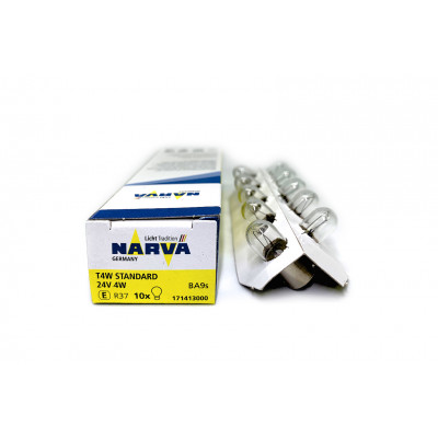 095 Narva 24v T4W (BA9s) цок. 17141