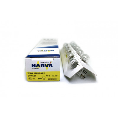 109 Narva 24v W5W (W2,1x9,5d) б/ц 17197