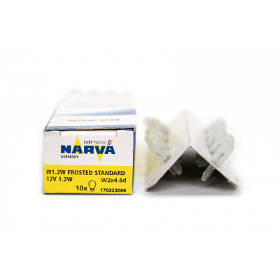 115 Narva W1.2W 12v-1.2w (W2x4.6d) matt 17032