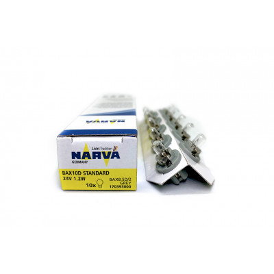 121 Narva 24v W1,2W BAX ( B8,5d) Grey 17039