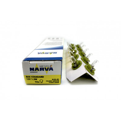 126 Narva BAX 12V-1,3W (BX 8,4d) oliver-grey 17047