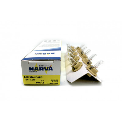 128 Narva BAX 12V-1,5W (BX8,4d) beige  17048