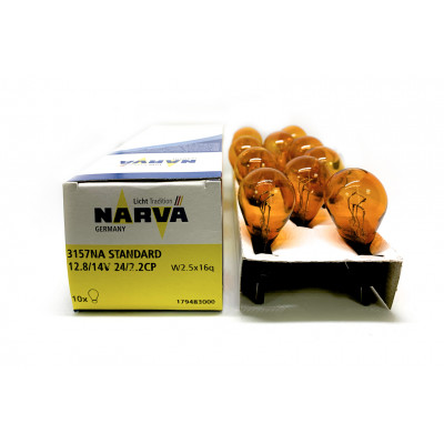 086/1 Narva 12v P27/7w 12.8/14V-27/7W (w2,5x16d) оранж. 17948