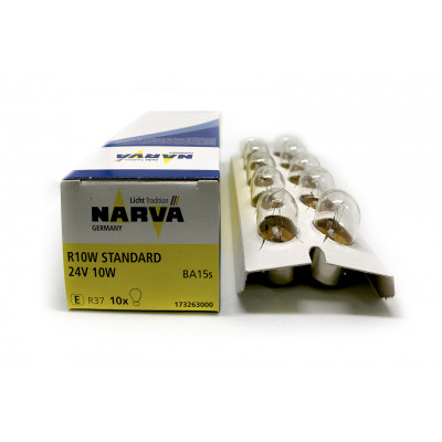 092 Narva 24v R10W (BA15s) (габ. сред.) 17326