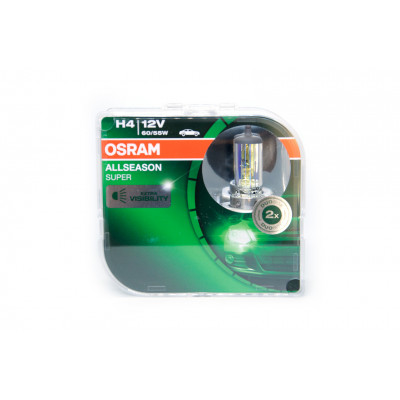104 OSRAM H4 12v (60/55w) P43t-38 +30% света всепогодная ( желтого свечения) 64193ALS EURO BOX