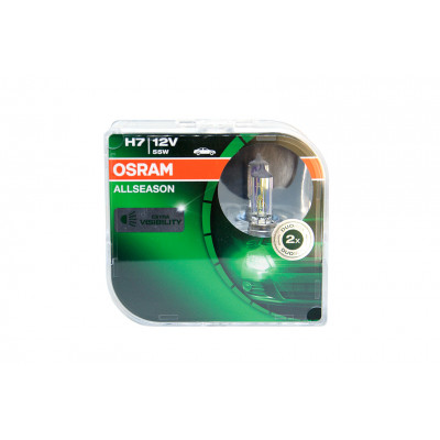 105 OSRAM H7 12v (55w) PX26d всепогодная (желого свечения)  64210ALL EURO BOX