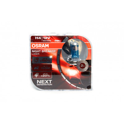 105/3 OSRAM H4 12v (60/55w) P43t-38 +150% света Night Breaker Laser 64193 NL-HCB EURO BOX new