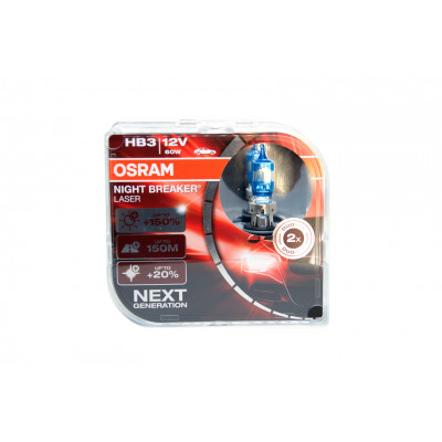 105/5 OSRAM HB3 12v (60w) P20d +150% света Night Breaker Laser 9005 NL-HCB EURO BOX new