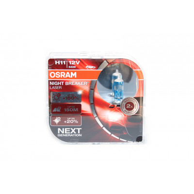 105/7 OSRAM H11 12v (55w) PGJ19-2 +150% света Night Breaker Laser 64211 NL-HCB new