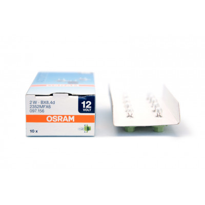 130 OSRAM 12v (2w) BX8,4d пластмассовый патрон 2352MFX6