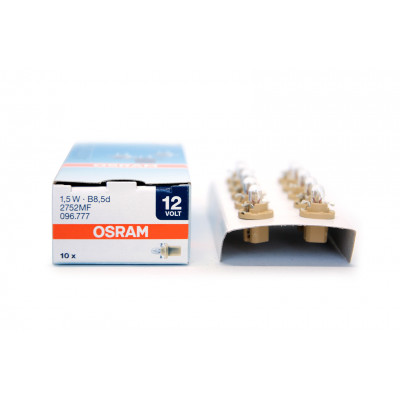 133 OSRAM 12v (1,5w) B8,5d пластмассовый патрон  2752MF