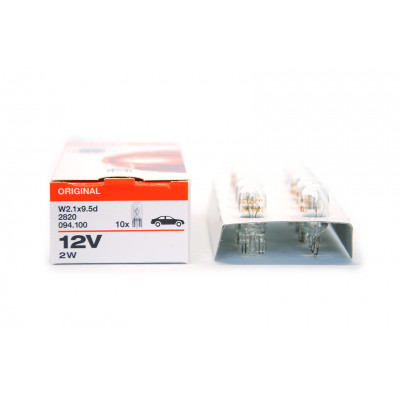 141 OSRAM 12v (2w) W2,1x9,5d б/ц 2820