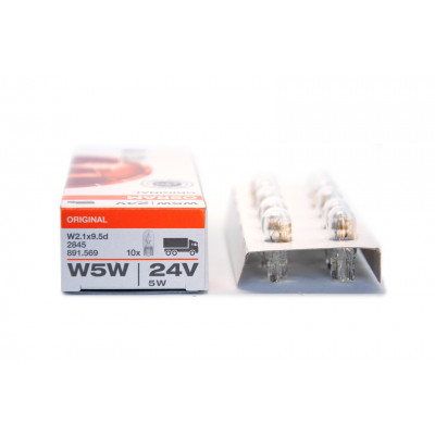 144 OSRAM W5W 24V 5W W2,1x9.5d 2845