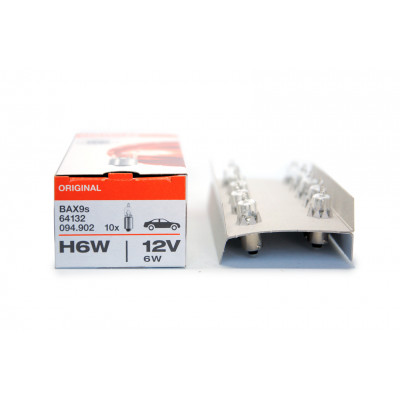 152 OSRAM H6W 12v (6w) BAX9s  64132 (галоген)