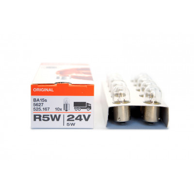 160 OSRAM R5W 24V 5W BA15s 5627