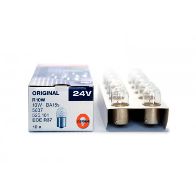 161 OSRAM R10W 24V 10W BA15s 5637