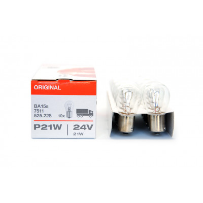 163 OSRAM 24v 21w BA15S 7511
