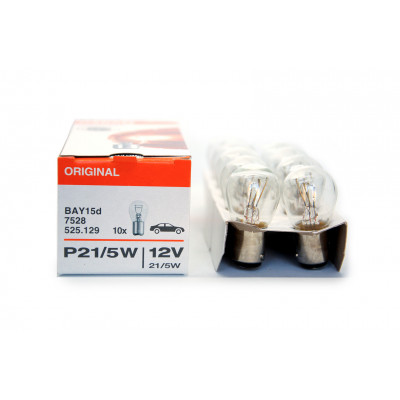 164 OSRAM P21/5 12v (21/5w) BAY15d 7528