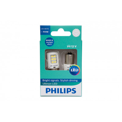 098 PHILIPS P21W 12v-2w (BA15s) LED White 11498ULWX2 (к-т 2шт.)