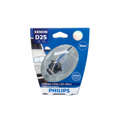 042 PHILIPS D2S 85v-35w (P32d-2) WhiteVision 85122WHVS1