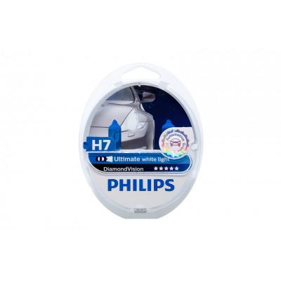 075 PHILIPS Diamond Vision H7 55w (PX26d) (брил.-синий спектр 5000K)  12972DVS2