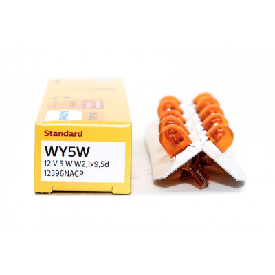 086 PHILIPS WY5W 12v 5w оранж.(W2,1x9,5d) 12396NACP