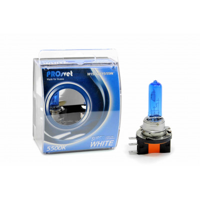 018 PROsvet 12v H15 15/55w SuperWhite (к-т)