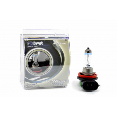 027 PROsvet 12v H11 55w PGJ19-2 X-power +100% (к-т)