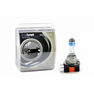 032 PROsvet 12v H15 15/55w  X-power +100% (к-т)