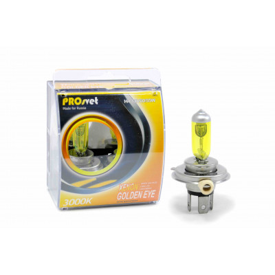 037 PROsvet 12v H4 60/55w P43t Yellow (к-т)