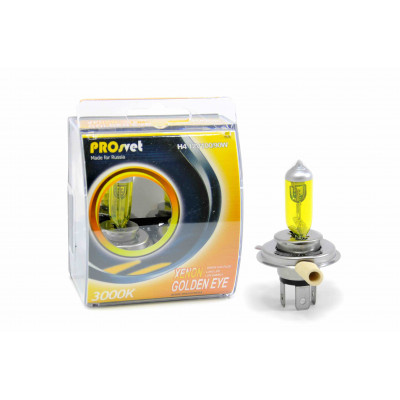 038 PROsvet 12v H4 100/90w P43t Yellow (к-т)