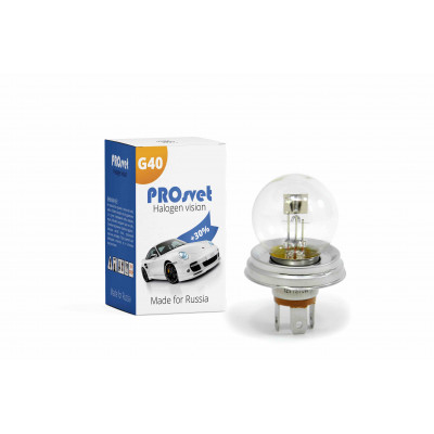 062 PROsvet 12v G40 фарная H4 75/70w P45t clear